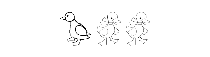 AEZ here ducky, ducky  Free Fonts Download