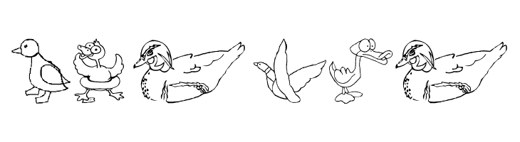 AEZ here ducky, ducky  Free Fonts Download