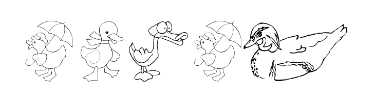 AEZ here ducky, ducky  Free Fonts Download