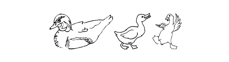 AEZ here ducky, ducky  Free Fonts Download