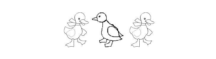 AEZ here ducky, ducky  Free Fonts Download