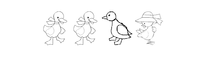 AEZ here ducky, ducky  Free Fonts Download