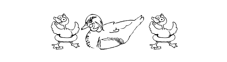 AEZ here ducky, ducky  Free Fonts Download