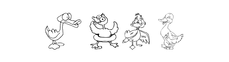 AEZ here ducky, ducky  Free Fonts Download