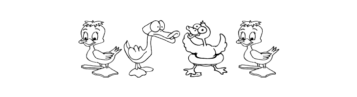 AEZ here ducky, ducky  Free Fonts Download