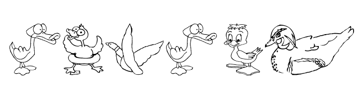 AEZ here ducky, ducky  Free Fonts Download
