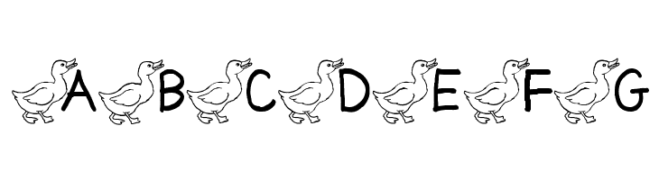 AEZ ducks  Free Fonts Download