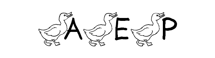 AEZ ducks  Free Fonts Download