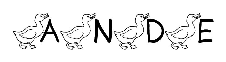 AEZ ducks  Free Fonts Download