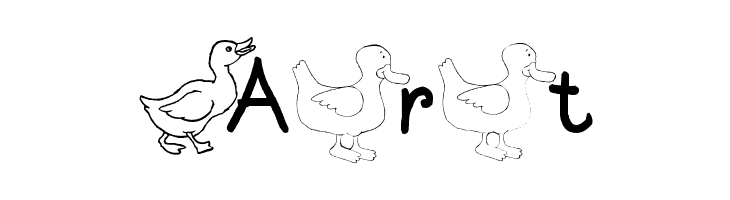AEZ ducks  Free Fonts Download
