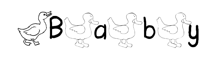 AEZ ducks  Free Fonts Download