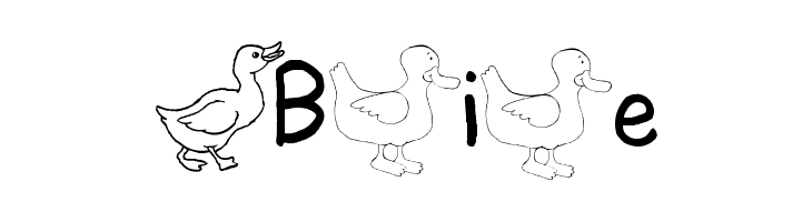 AEZ ducks  Free Fonts Download