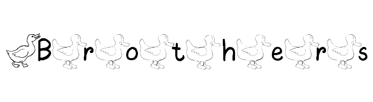 AEZ ducks  Free Fonts Download