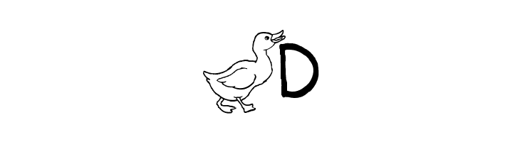 AEZ ducks  Free Fonts Download