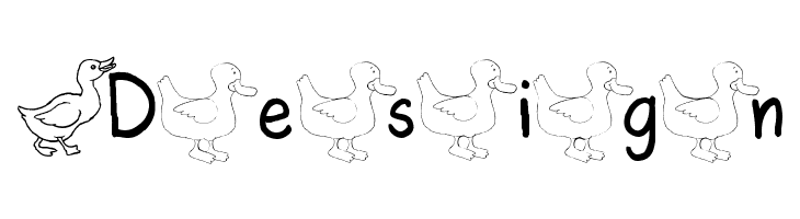 AEZ ducks  Free Fonts Download