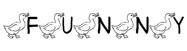 AEZ ducks  Free Fonts Download