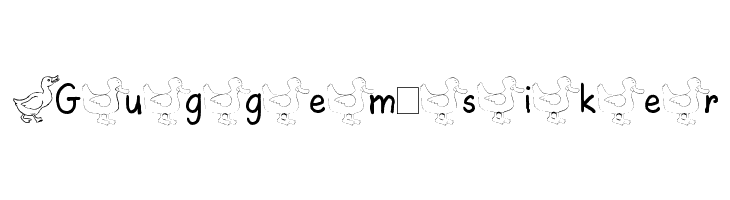 AEZ ducks  Free Fonts Download