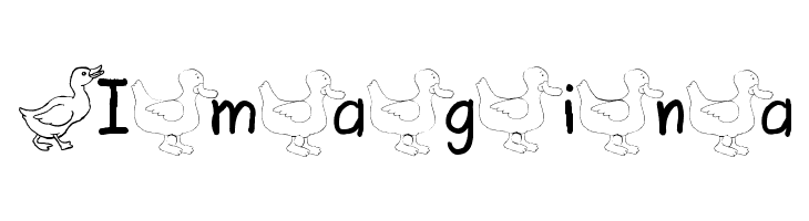 AEZ ducks  Free Fonts Download
