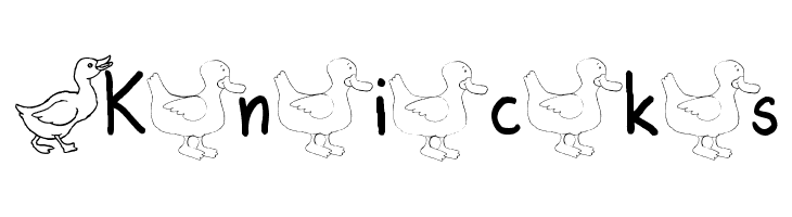 AEZ ducks  Free Fonts Download