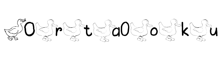 AEZ ducks  Free Fonts Download