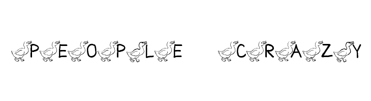 AEZ ducks  Free Fonts Download