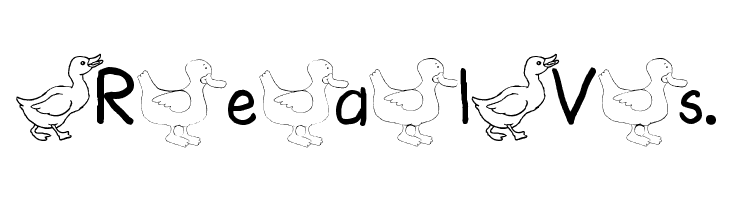 AEZ ducks  Free Fonts Download