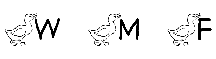 AEZ ducks  Free Fonts Download