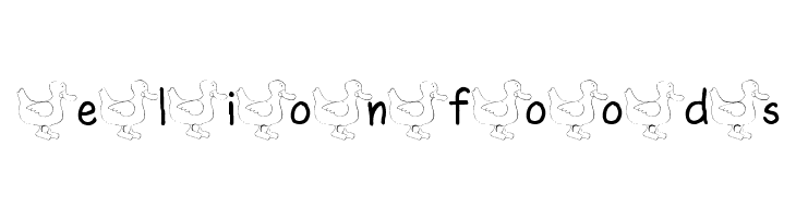 AEZ ducks  Free Fonts Download