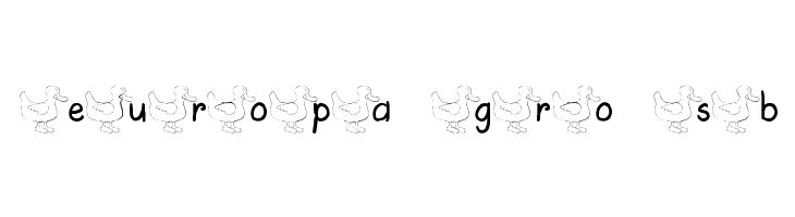 AEZ ducks  Free Fonts Download