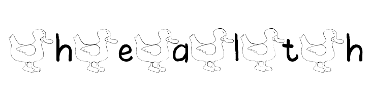 AEZ ducks  Free Fonts Download