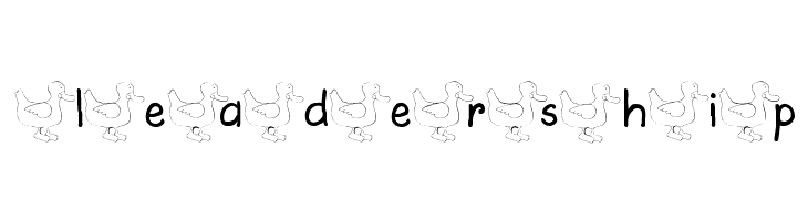 AEZ ducks  Free Fonts Download
