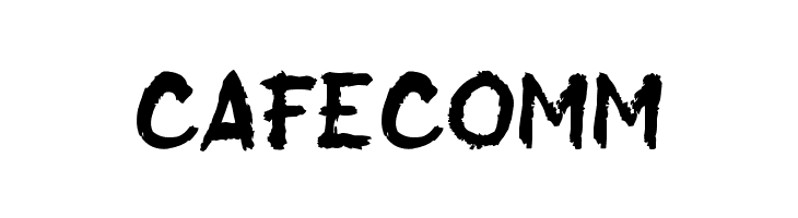 CAFECOMM Jack Brusher Font