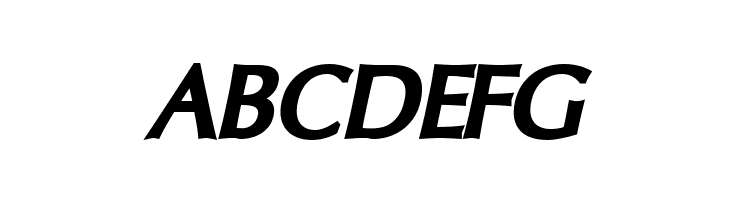 Oregon LDO ExtraBlack Oblique  Free Fonts Download
