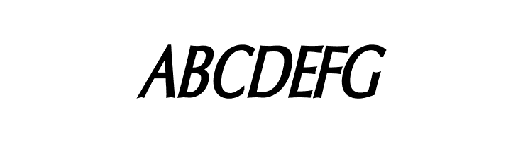 Oregon LDO Condensed Bold Oblique  Free Fonts Download