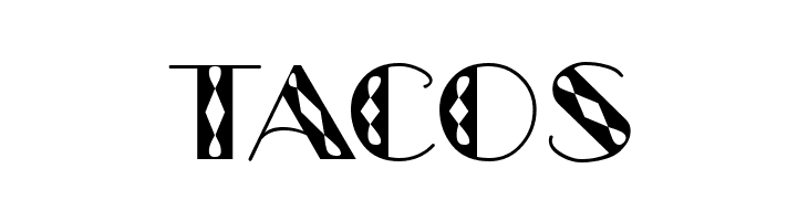 TACOS GlitzyJewel Regular Font