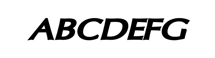 Oregon LDO Extended Black Oblique  Free Fonts Download