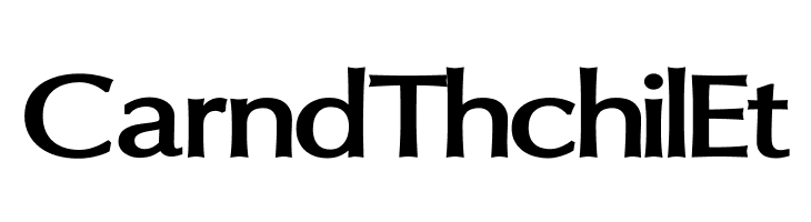 CarndThchilEt Oregon LDO Extended Bold Font