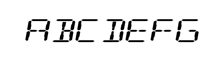 Digital Readout Expanded  Free Fonts Download