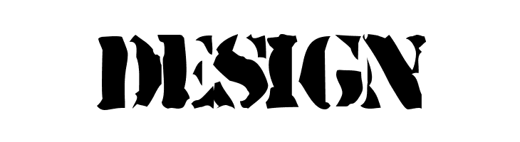 Rugged Stencil  Free Fonts Download