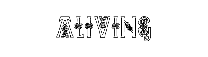 Pee's Celtic outline  Free Fonts Download