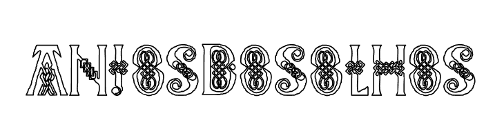 Pee's Celtic outline  Free Fonts Download