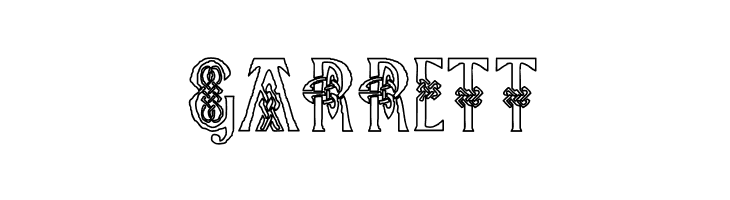 Pee's Celtic outline  Free Fonts Download