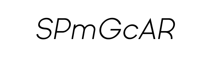 Ginora Sans Light Oblique  Free Fonts Download