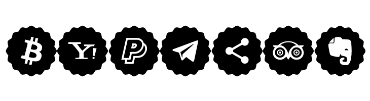 Social Networks Color  Free Fonts Download