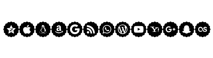 Social Networks Color  Free Fonts Download