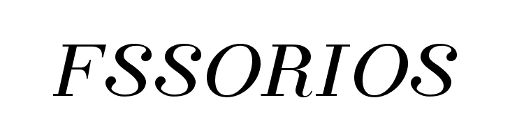 FSSORIOS Florence Font
