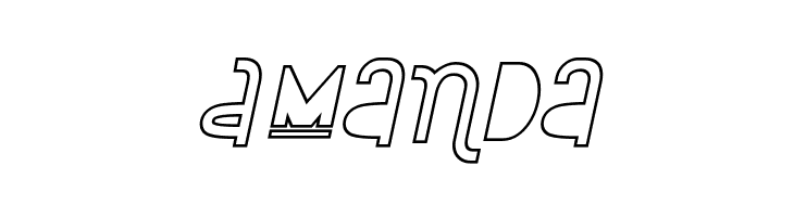 Attracted Monday Outline Italic  Free Fonts Download