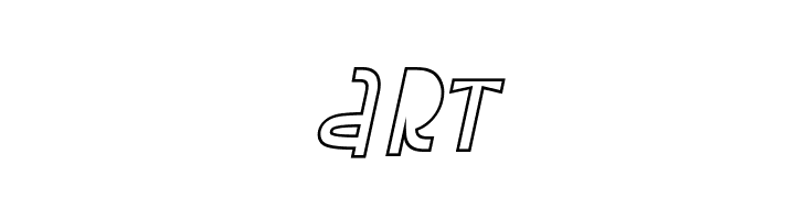 Attracted Monday Outline Italic  Free Fonts Download
