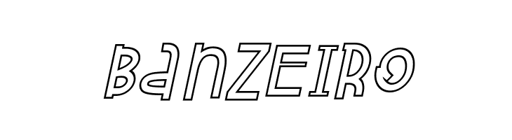 Attracted Monday Outline Italic  Free Fonts Download