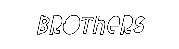 Attracted Monday Outline Italic  Free Fonts Download